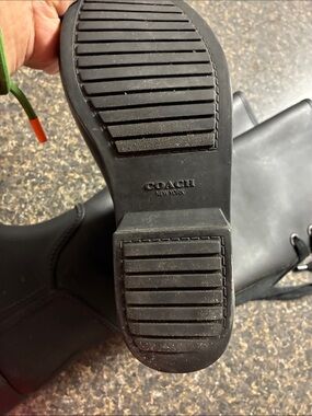 Coach Black Women's Lace-Up Winter Boots